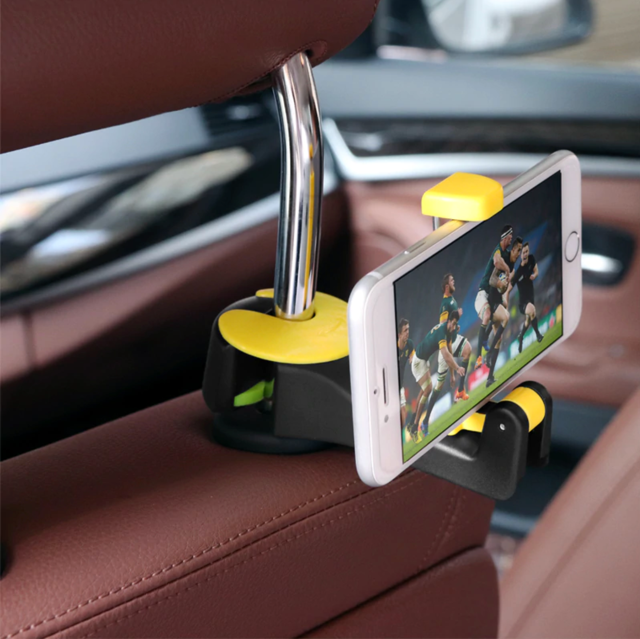 Ultimate Headrest Hook with Phone Holder Mister Gadget USA