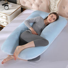 Luxury Velvet Pregnancy U Shaped Pillow