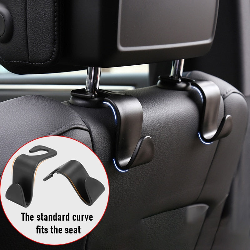  EldHus Headrest Hooks with Release Clip, Seat Hooks